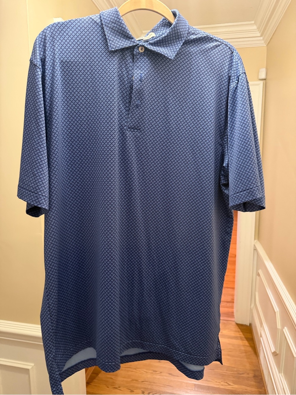 Peter millar summer collection large blue design polo